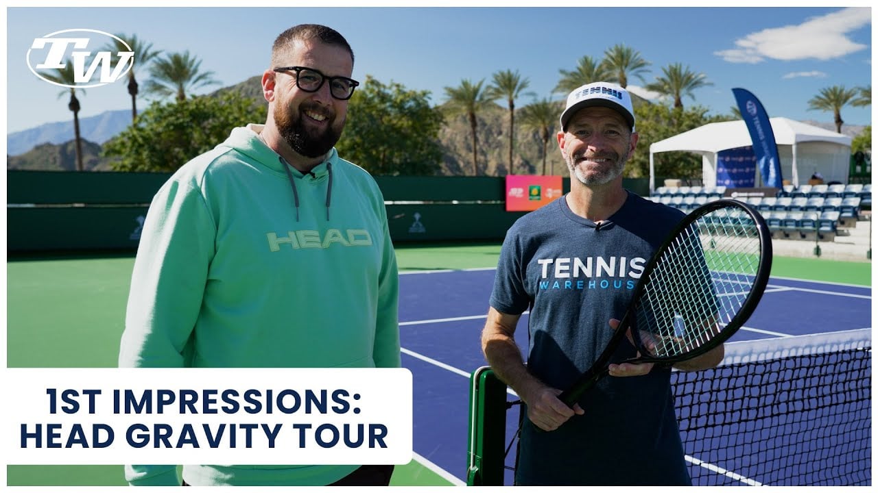 Sneak Peek: Blacked out tennis racquet playtest of the Head GRAVITY Tour 98 2025!